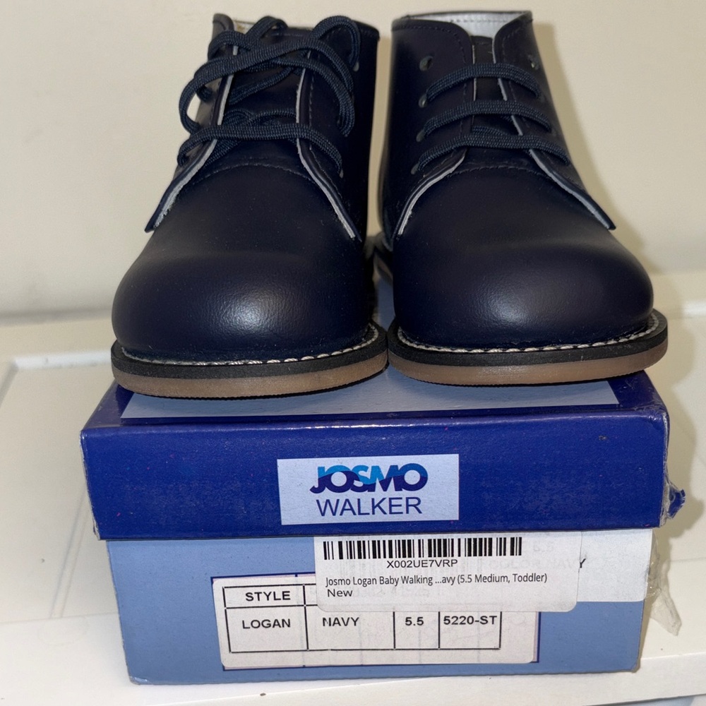 Josmo Dark Blue Toddler Walking Shoes